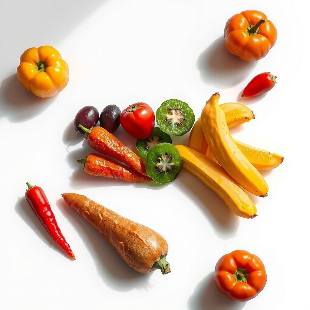 Prospături naturale aranjate pe masă